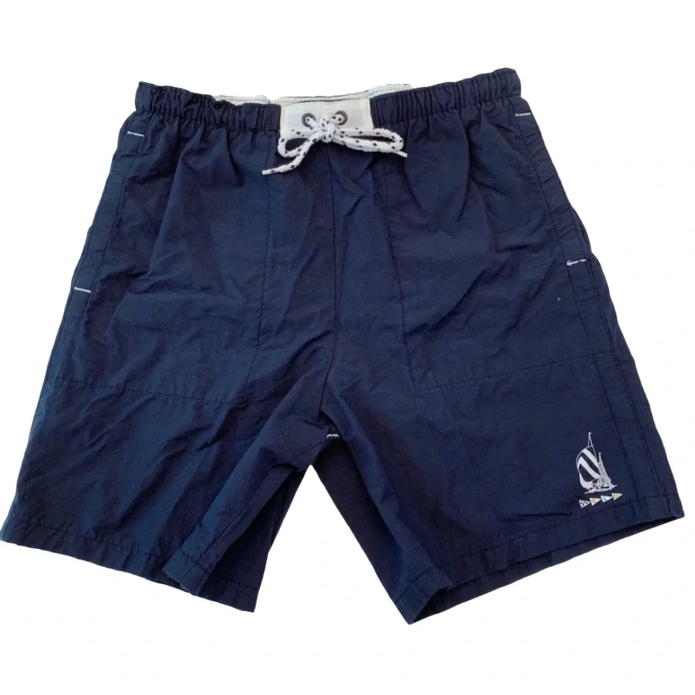 Nautica Navy Swim Trunks with Nautical trim size Small